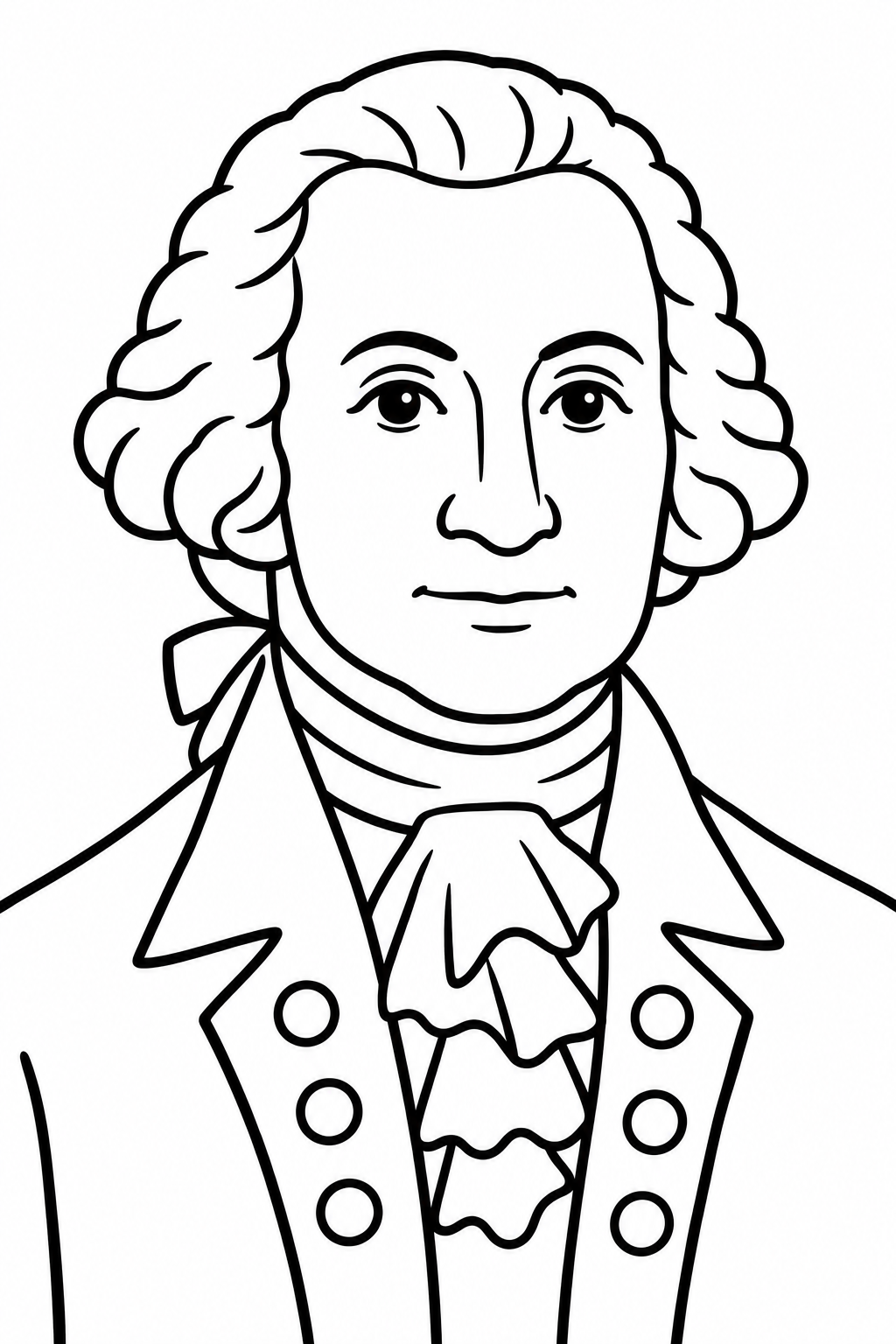 George Washington coloring page